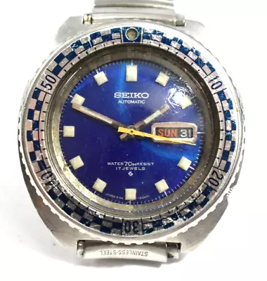 Vintage Seiko Rally Rotating Bezel Automatic Calendar 6106-7117 Watch Lot.ej • $299.99