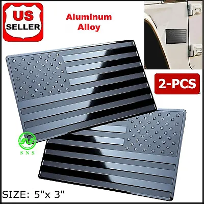 2Pcs Metal USA Flag Sticker Car Truck American Decal Body Emblem Accessories NEW • $5.89