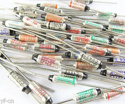 50pcs Thermal Cutoffs SEFUSE Microtemp Fuse TF Cutoff NEC Fuses 73°C-240°C • $14.71