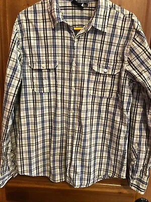 VURT MEN'S PLAID LARGE BUTTON DOWN LONG Sleeve SHIRT • $15.49