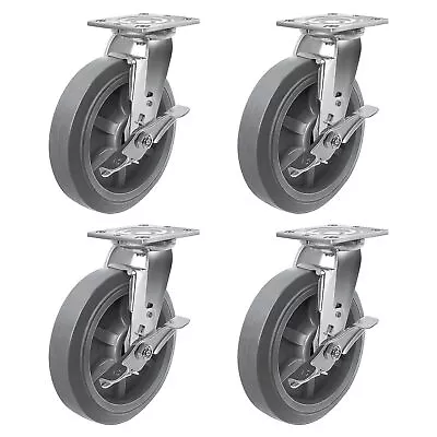 8 Inch Caster Wheels Heavy DutyCapacity 700-2800LB- Rubber Wheels • $26.99