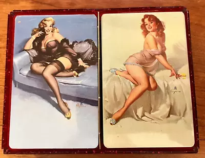 1950's Vintage Gil Elvgren Playing Card Double Decks Sealed In Advertising Pack • $89.99