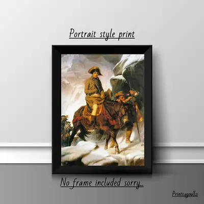 Napoleon Crossing The Alps 1850  A4 PRINT POSTER PICTURE WALL ART HOME DECOR NEW • £3.99