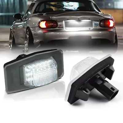 2x White 6000K LED License Plate Light Lamps For Mazda Miata/Tribute/MPV/Protege • $17.99