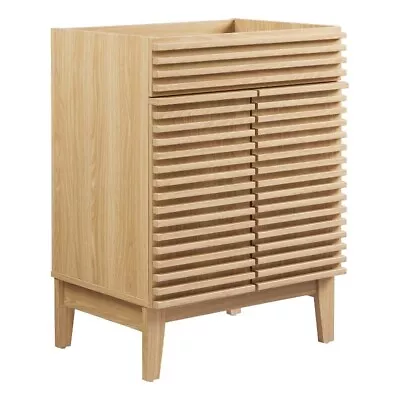 Modway Render Modern Style Wood Bathroom Vanity Cabinet In Oak • $169.65