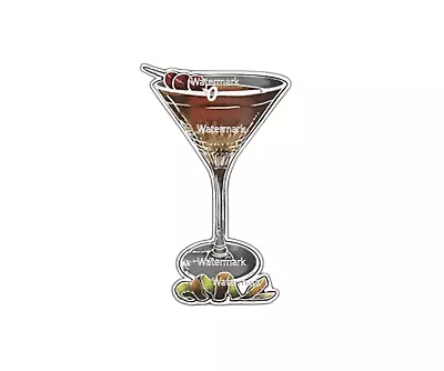 Manhattan Sticker Cocktail • £2.75