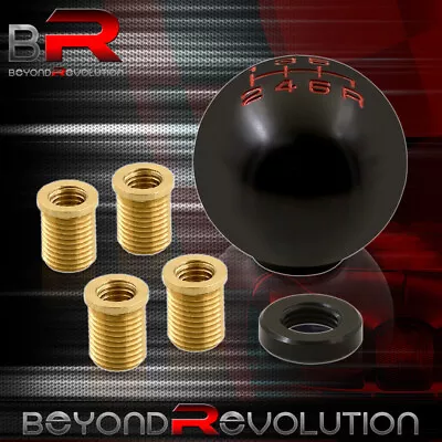 Universal M8X1.25 6SPD Ball Shift Knob Lever Threaded Adapter Kit Drifting Black • $14.99