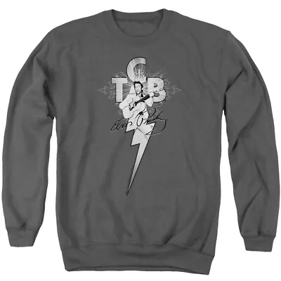 Elvis Presley TCB Ornate Crewneck Sweatshirt Licensed Music King Rock Charcoal • $24.49