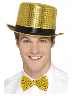 Smiffys Sequin Top Hat Gold • $9.09