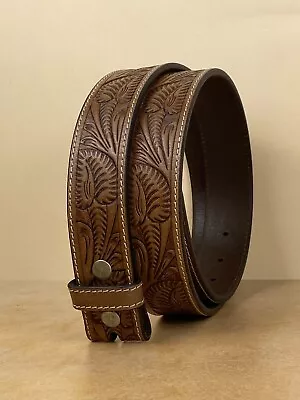 Western Genuine Leather Belt Full Grain Handmade Men's Heavy Duty Without Buckle • $22.99