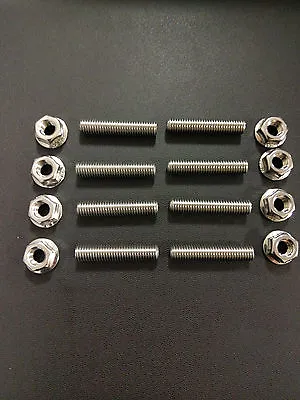 Kawasaki ZX6R Ninja ZX-6R Stainless Exhaust Studs And Flange Nuts ZXR636 • £10.92