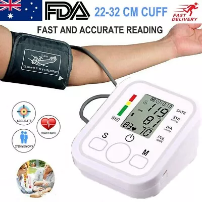 Automatic Arm Blood Pressure Monitor Digital BP Cuff Pulse Heart Rate Machine • $19.90