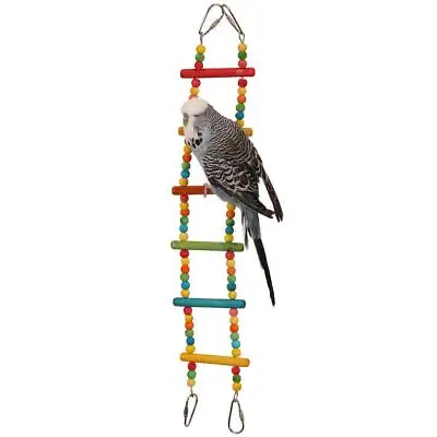 Coloured Bendy Ladder Parrot Climbing Toy Budgies Cockatiels Lovebirds Conures • £10.87