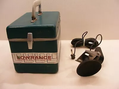 Vintage Lowrance Portable Fish LO-K-TOR Depth Flash Finder Little Green Box • $49.54
