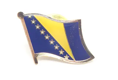 Bosnian Flag Bosnia Vintage Lapel Pin • $14.40