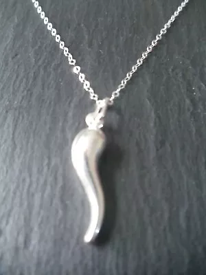 Horn Of Plenty Pendant 925 Sterling Silver Chain Necklace Luck Fertility Gift • £22