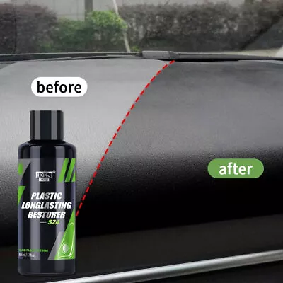 Car Plastic Parts Retreading Restore Agent Wax Car Interior Cleaner Accessories • $14.38