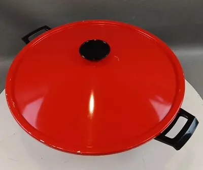 Vintage West Bend Electric Wok Model 15109 Red Made In USA Lightly Used • $29.95