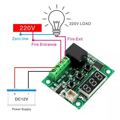 $6.38 • Buy W1209 Digital Thermostat Temperature Control Switch Sensor Module 12V -50-110°C