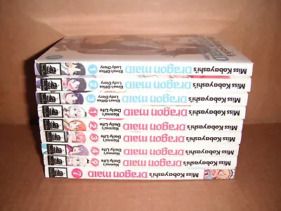 Lot Of 9 Miss Kobayashi's Dragon Maid Mangas Graphic Novels English • $51.99