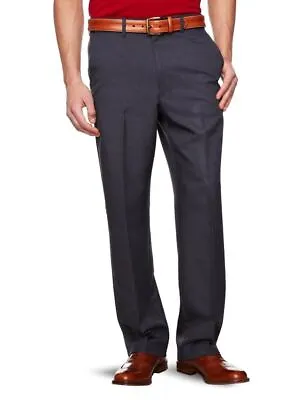 Farah Mens Flexi Waist Trousers Smart Casual Storm Blue • £29.99