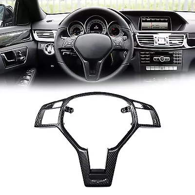 Steering Wheel Trim Cover AMG Carbon Fiber Look For Mercedes Benz W204 C 2012-14 • $31.99