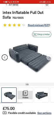 Intex Inflatable Air Sofa Bed • £50