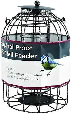 £9.96 • Buy Wild Bird Caged Fat Ball Feeder, Easy To Fill And Clean, Squirrel Proof