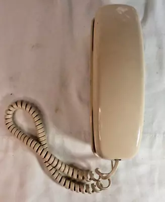 Vintage WESTERN ELECTRIC Trimline BEIGE Push Button Touch Wall Mount Telephone • $22.99