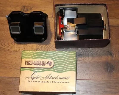 Nice Vintage View-Master Viewer And Light Attachment & Box • $15