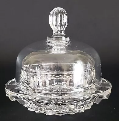 Mikasa Vtg Salina Crystal Dome Covered Individual Butter Dish With Lid • $24.95