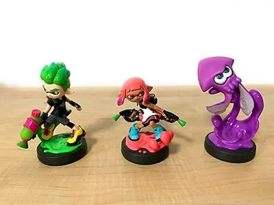 Amiibo Splatoon 2 Girl & Boy & Squid & Sea O' Colors Nintendo • $371.25