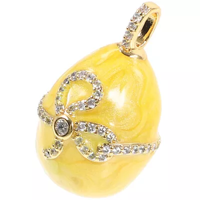  Charms For Jewelry Making Easter Egg Shaped Zircon Micro Setting • £8.87