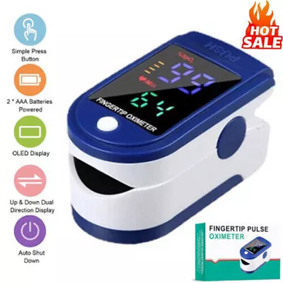 Oximeter Blood SpO2 Heart Rate Saturation Meter Monitor FDA Finger Pulse Oxygen • $10.99