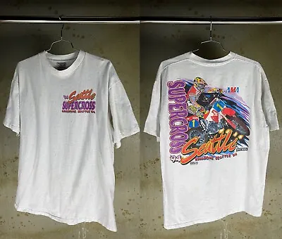 Vintage 1994 Seattle Supercross T-Shirt Featuring Jeremy McGrath Shirt Allsize • $9.45