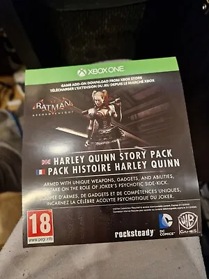 HARLEY QUINN STORY PACK DLC For BATMAN ARKHAM KNIGHT - XBOX ONE (XB1) - ADD-ON • £1.99