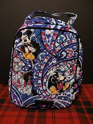 Vera Bradley Disney Parks Mickey Whimsical Blue Paisley Lunch Bunch Bag Tote • $29.95
