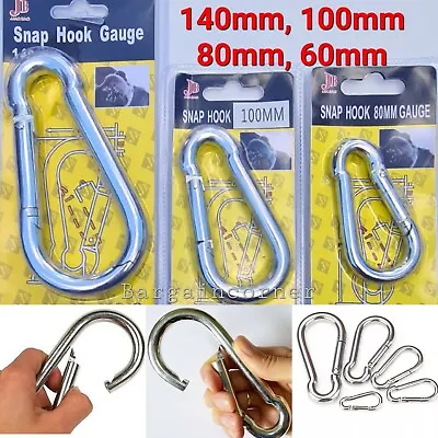 £1.98 • Buy Carabiner Snap Hook Carabiner Hook Clip Spring Quick Link D Ring Carbine Hook