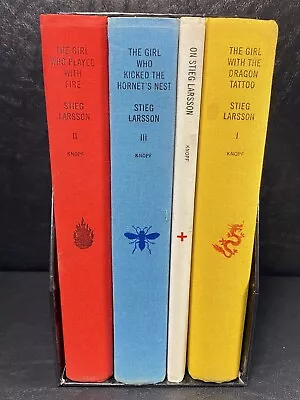 Mystery/Thriller: Stieg Larsson's Millennium Trilogy Deluxe Box Set Set 2010 • $19.95