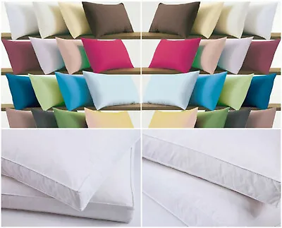 1pc Cot Pillowcase / Box Pillow Cover Plain Dyed Housewife Pillowcases Pair Only • £3.99