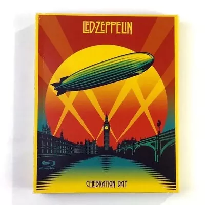 Led Zeppelin Celebration Day Blu Ray + 2 CD Box Set 2007 O2 Arena London Reg B • $31.95