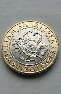 £4.70 • Buy William Shakespeare 2016 Comedies 2 Pound Coin *rare* Excellent Condition 