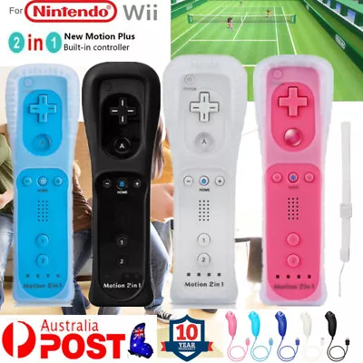 Built-in Motion Plus Wireless Remote Game Controller For Nintendo Wii Wii U WiiU • $34