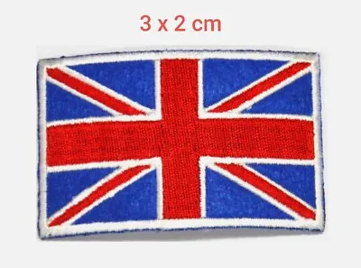 £2.39 • Buy Union Jack Flag Gb Great Britain British Embroidered Sew Iron On Patch Badge Uk