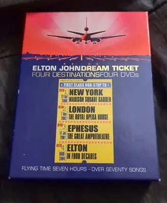 Elton John - Dream Ticket (DVD 2005 4-Disc Set) New York London Ephesus • $9.99