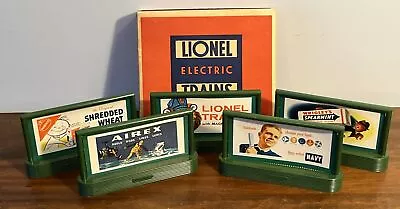 Vintage Lionel Trains O Scale 5 Billboard Set 310 W/ Original Box • $30.59