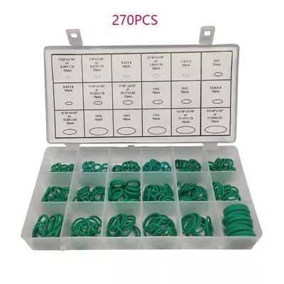 270PC O-Ring Rubber Washer Assortment Kit Set Automotive Seal BOX SAE And Metric • $6.78