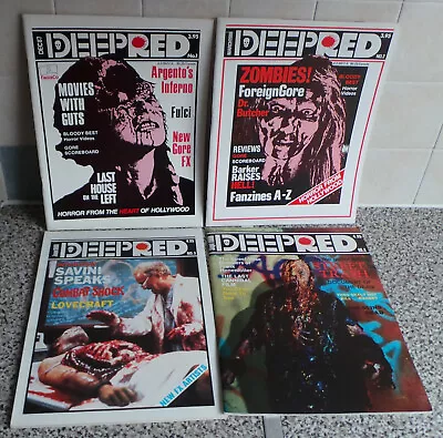 Deep Red 1 2 3 & 4 Chas Balun Fantaco 1987-88 Gore FX Horror Fangoria Argento • $60.62