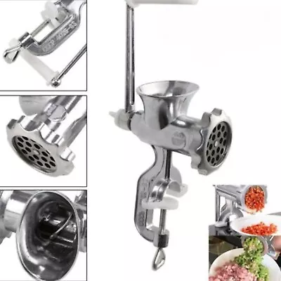 Sausage Stuffer Meat Maker Mincer Filler Grinder Machine Manual Kitchen Beef UK • £13.79