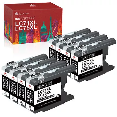 LC75 LC71 BK Ink Cartridge Compatible For Brother J6710DW J5910DW J825DW J835DW • $7.59